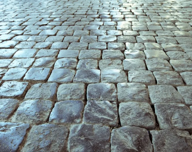 Stone-Curators-Ancient-Roman-Cobblestone-Road-Closeup