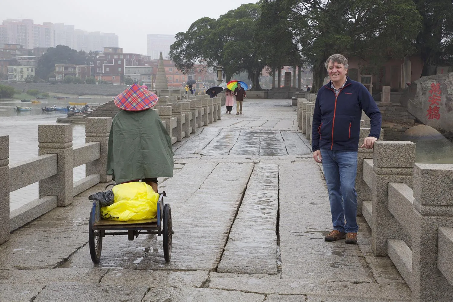 Gavin on ancient Chinese bridge