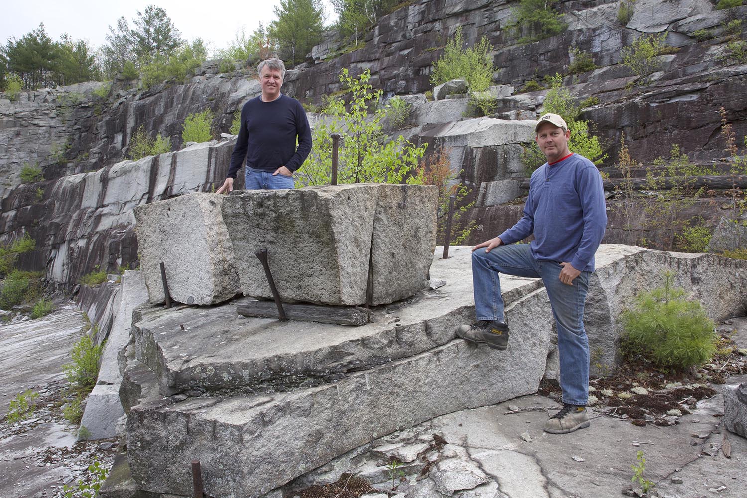 Gavin and Brad in quarry