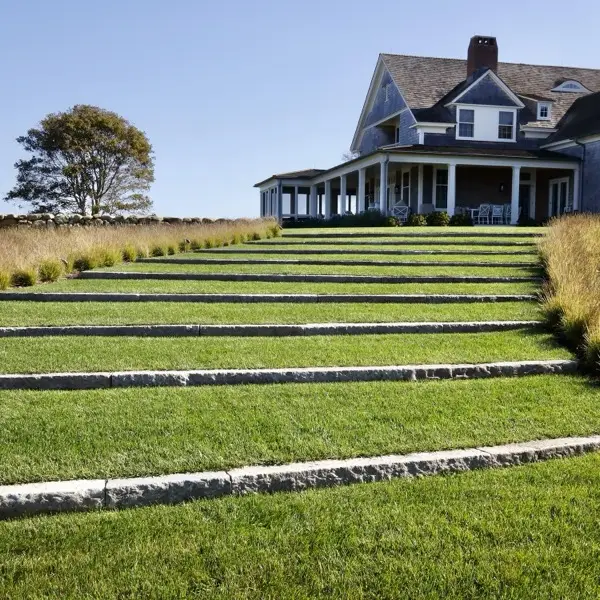 grass stone stairs new england feature 2